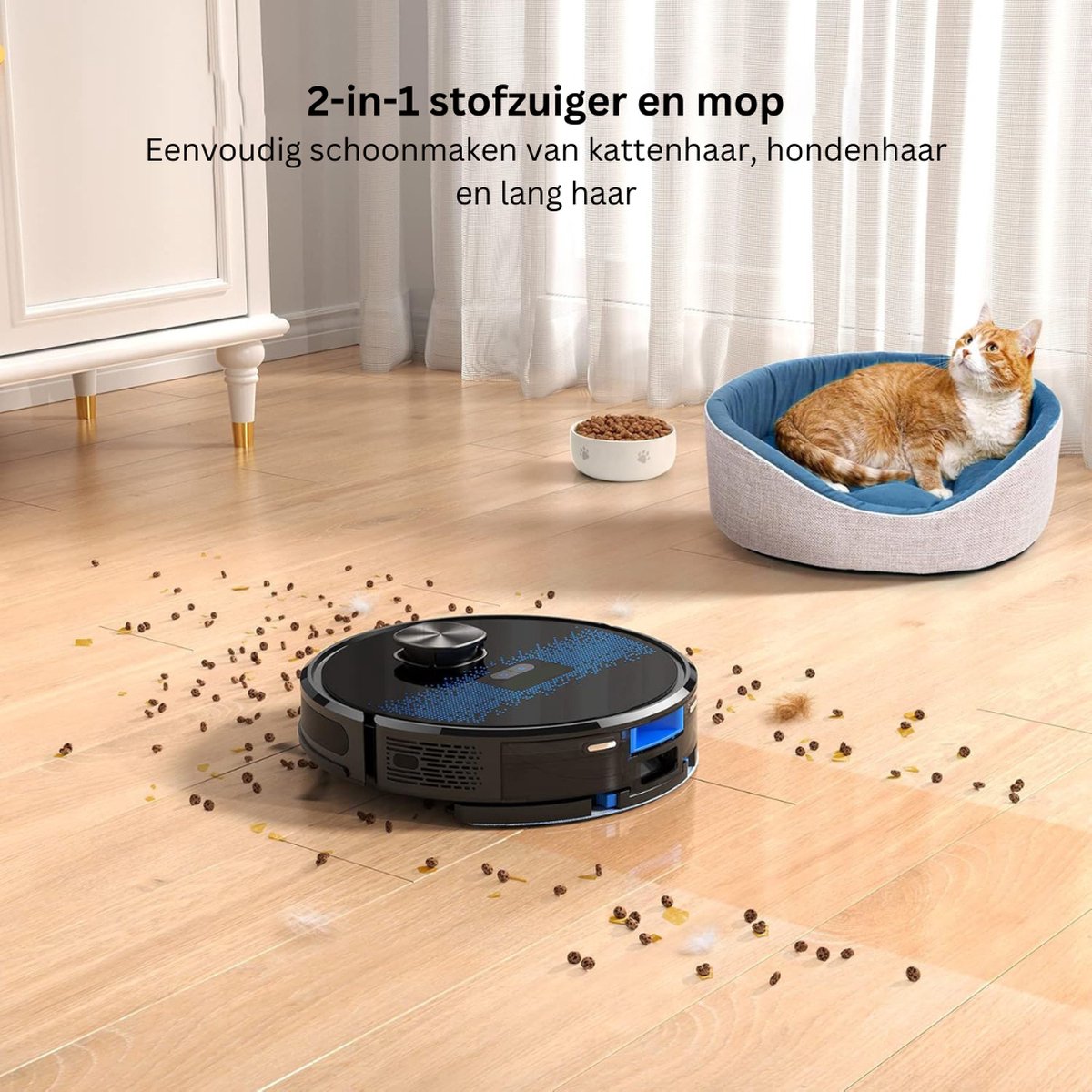 DailySupplies Robotstofzuiger met Laadstation Zwart