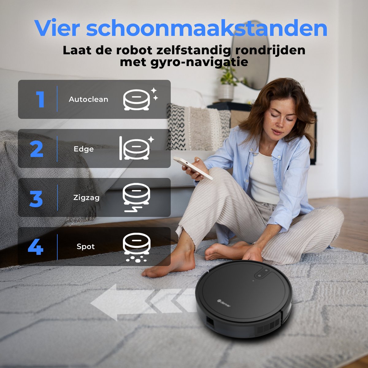 Denver RVC125 Robotstofzuiger met Laadstation