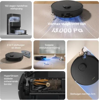 Dreame D20 Pro Plus Robotstofzuiger - Zwart