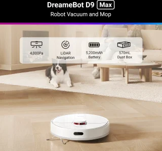 Dreame D9Max Robotstofzuiger Wit