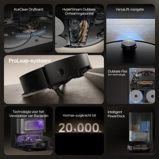 Dreame X50 Ultra Complete Robotstofzuiger Zwart