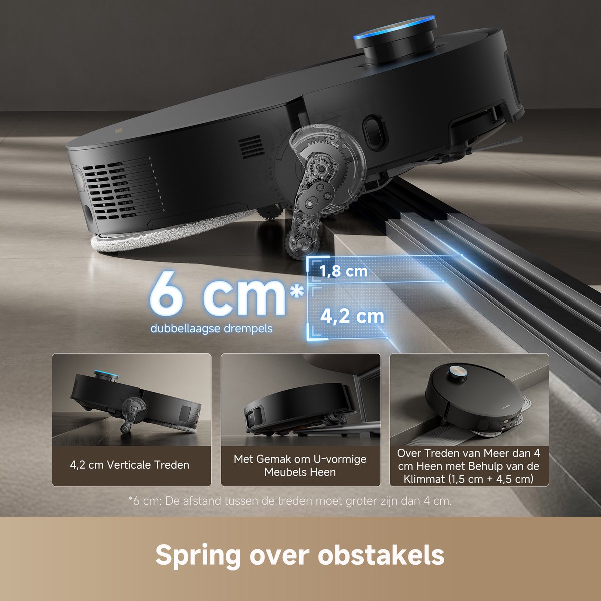 Dreame X50 Ultra Complete Robotstofzuiger Zwart