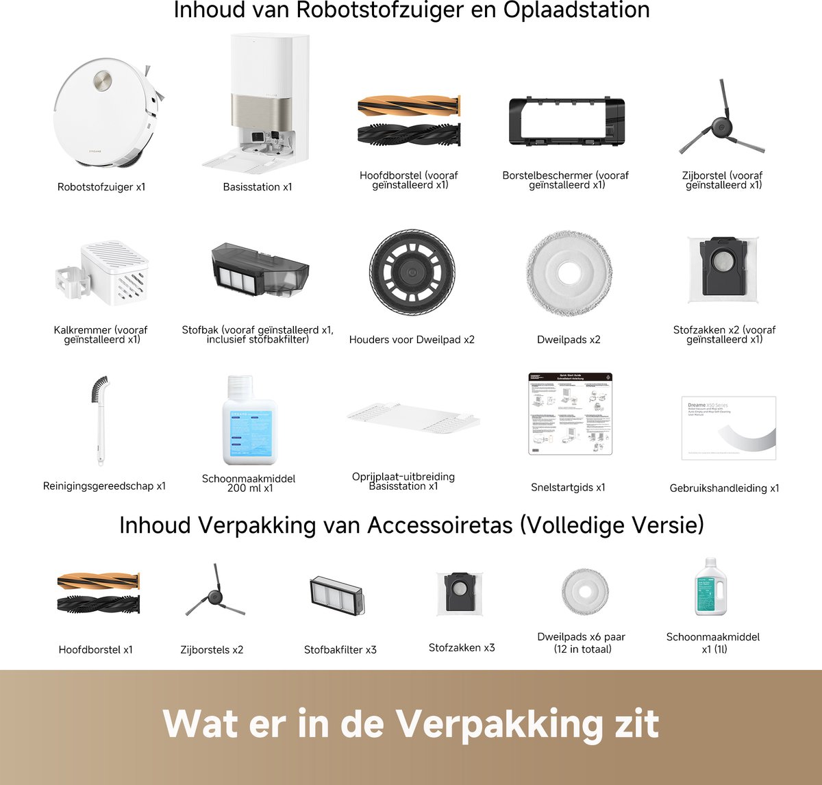 Dreame X50 Ultra Robotstofzuiger Wit