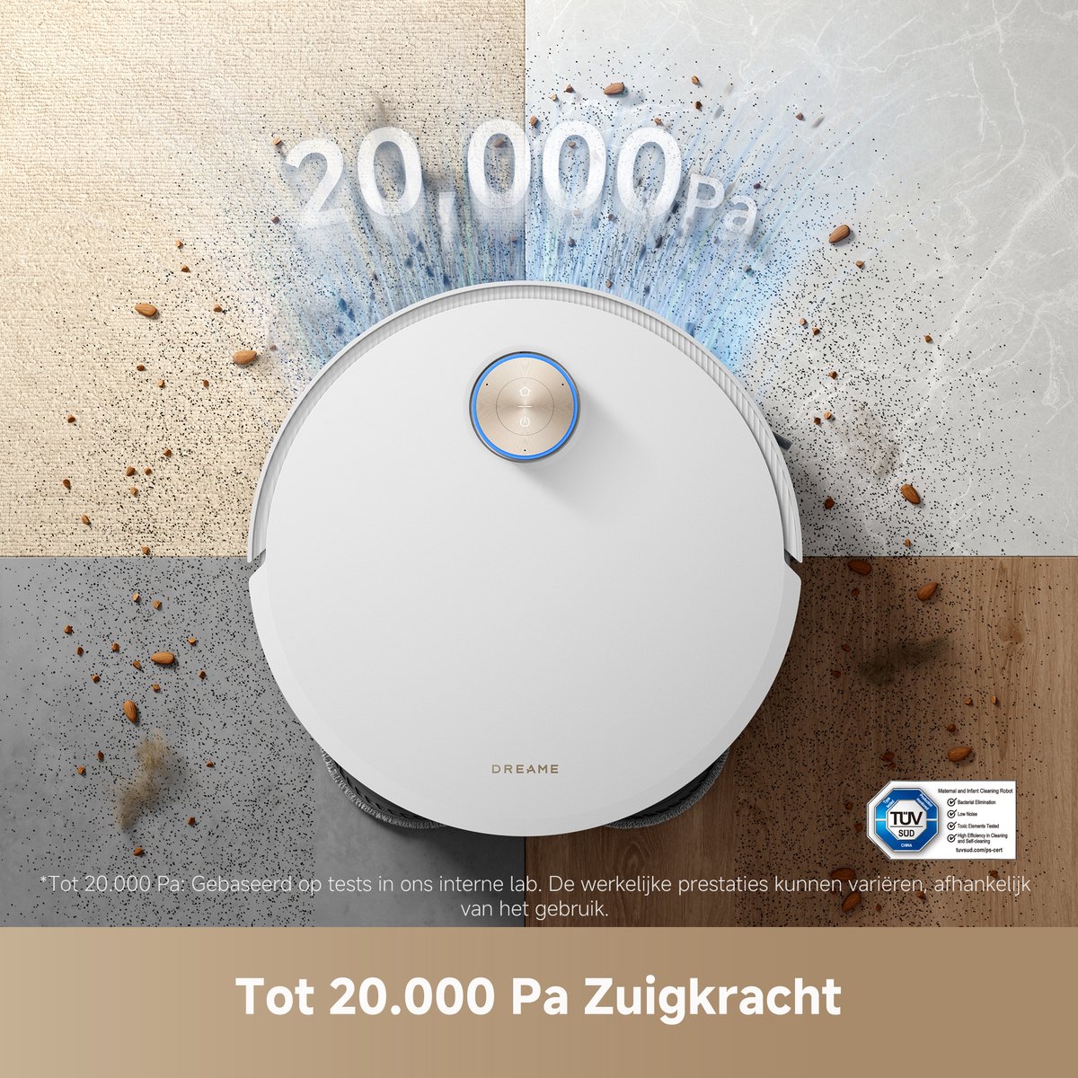 Dreame X50 Ultra Robotstofzuiger Wit