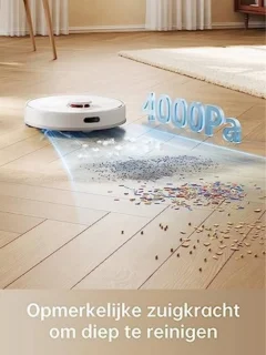 Dweilrobot Robotstofzuiger Met Laadstation Wit
