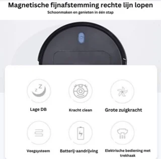Dweilrobot Robotstofzuiger met Lader