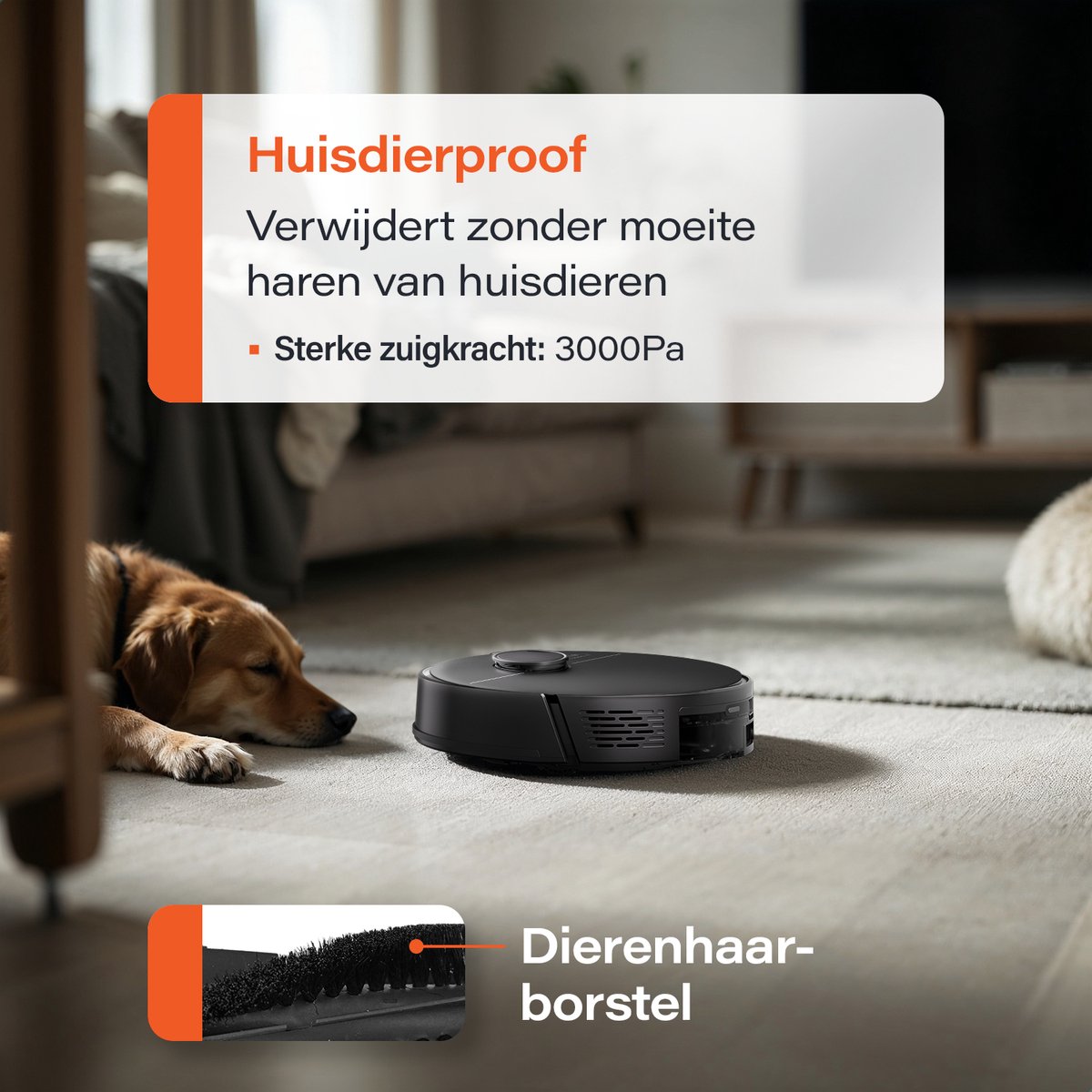Ecopro Skoov Robotstofzuiger met Dweilfunctie en Laadstation