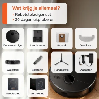 Ecopro Skoov Robotstofzuiger met Dweilfunctie en Laadstation