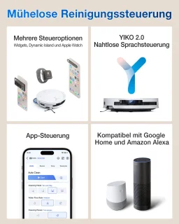 Ecovacs DEEBOT T50 OMNI Robotstofzuiger - Wit