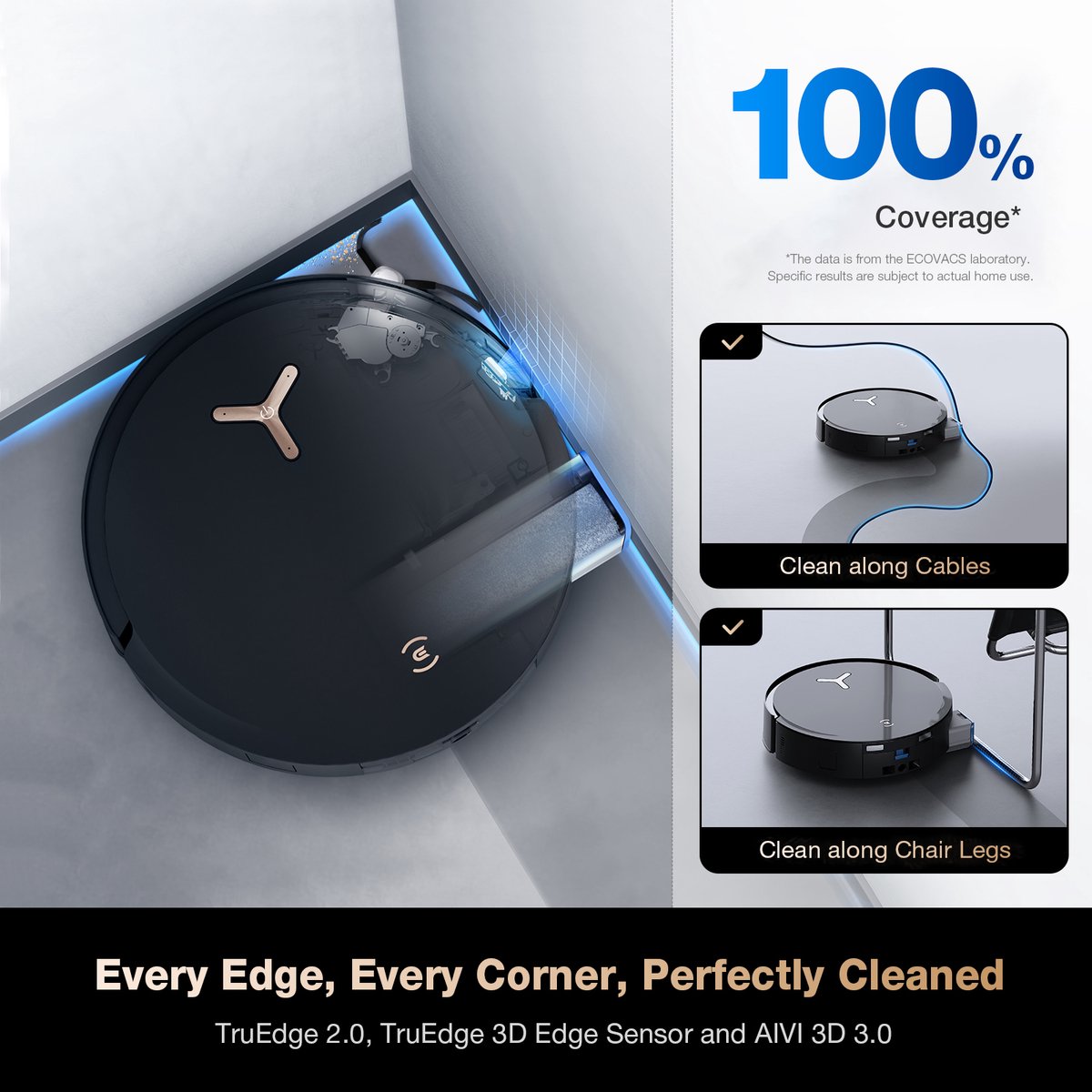 Ecovacs DEEBOT X8 PRO OMNI Black Robotstofzuiger