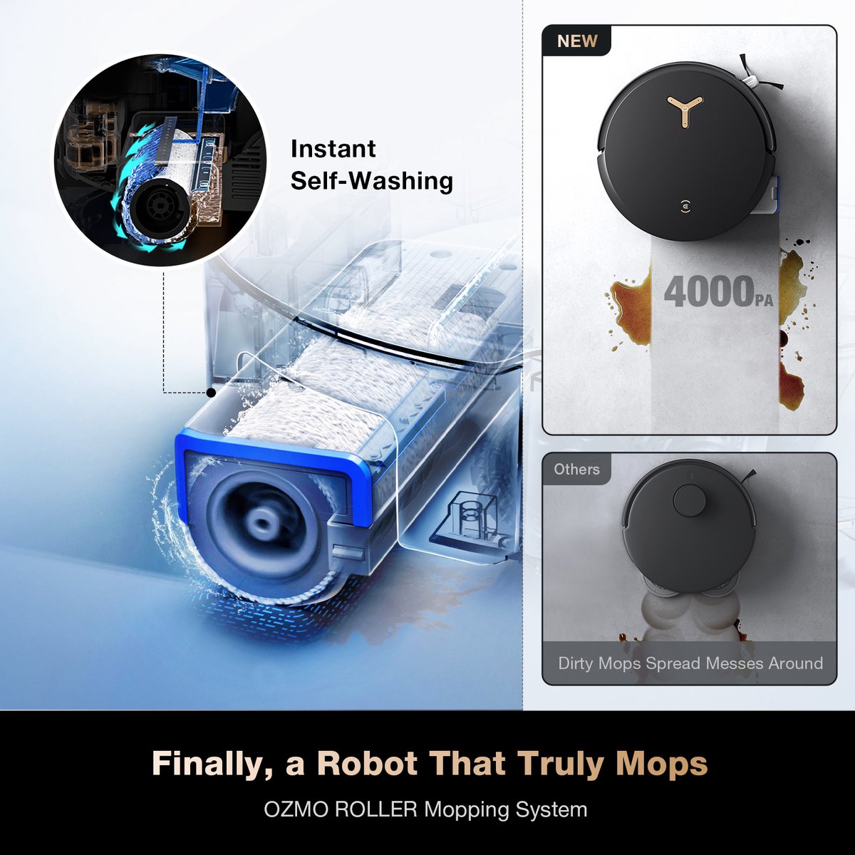 Ecovacs DEEBOT X8 PRO OMNI Black Robotstofzuiger