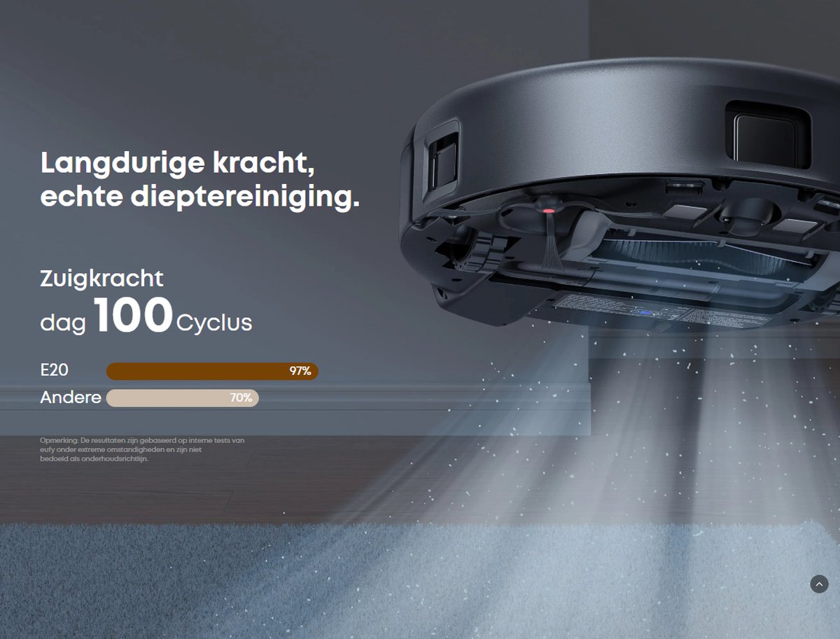 eufy Clean E20 Steelstofzuiger Robotstofzuiger