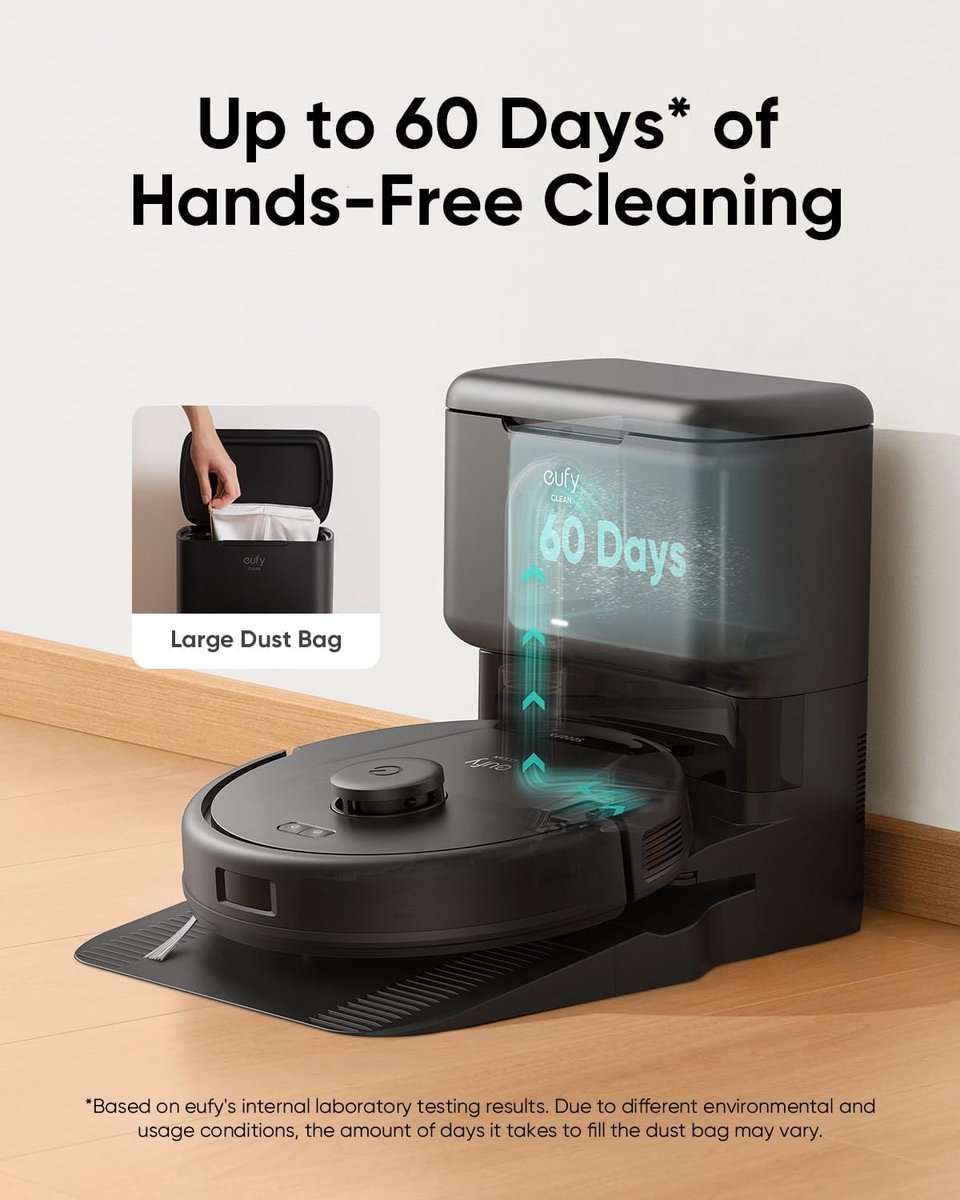 eufy Clean L60 Hybrid Robotstofzuiger met Automatisch Leegstation