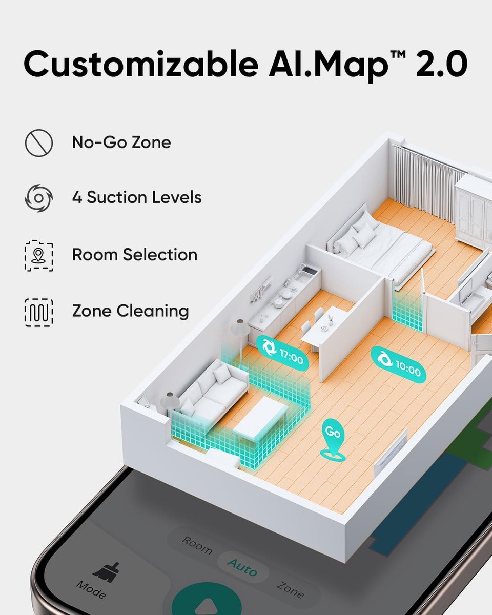 eufy Clean L60 Hybrid Robotstofzuiger met Automatisch Leegstation