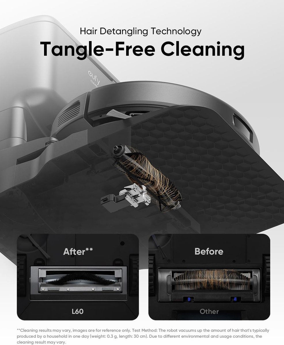 eufy Clean L60 Hybrid SES Robotstofzuiger met dweilfunctie