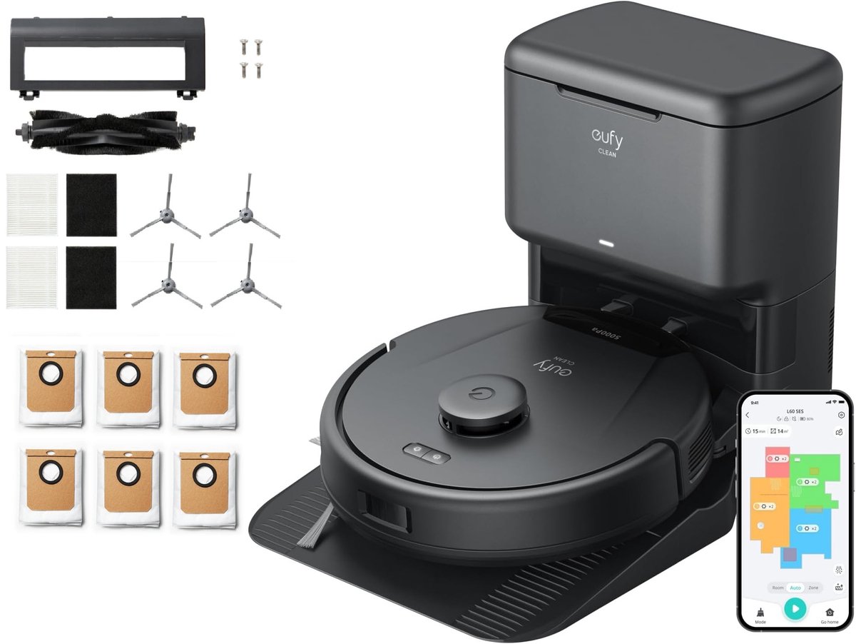 De eufy Clean L60 Robotstofzuiger met Self-Empty Station in één oogopslag