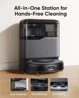 eufy Clean Omni C20 Robotstofzuiger met Reinigingsstation Zwart