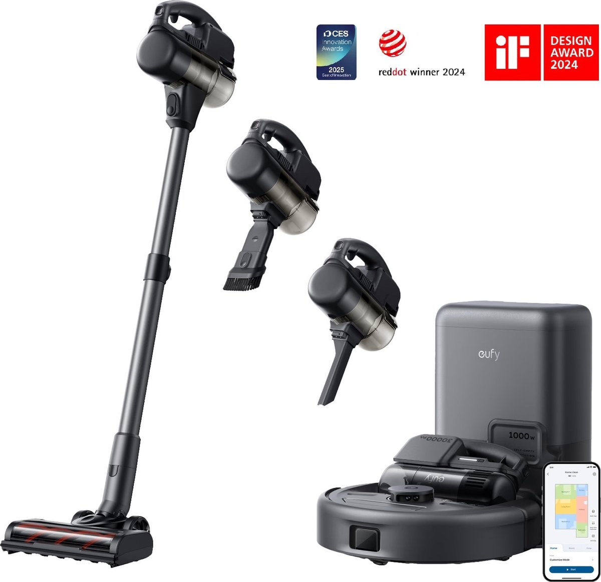 eufy Clean Robotstofzuiger 3-in-1 E20