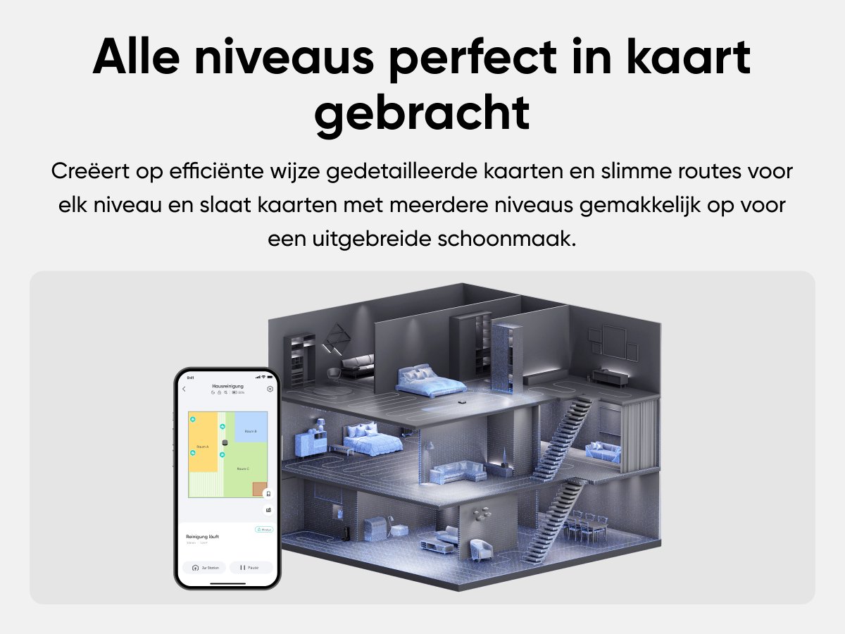 eufy Clean S1 HydroJet Robotstofzuiger met Moppfunctie en All-in-One Station