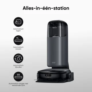 eufy Clean S1 HydroJet Robotstofzuiger met Moppfunctie en All-in-One Station