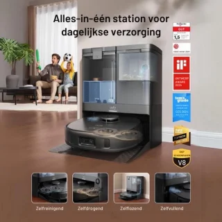 eufy Clean X10 Pro Omni robotstofzuiger wit