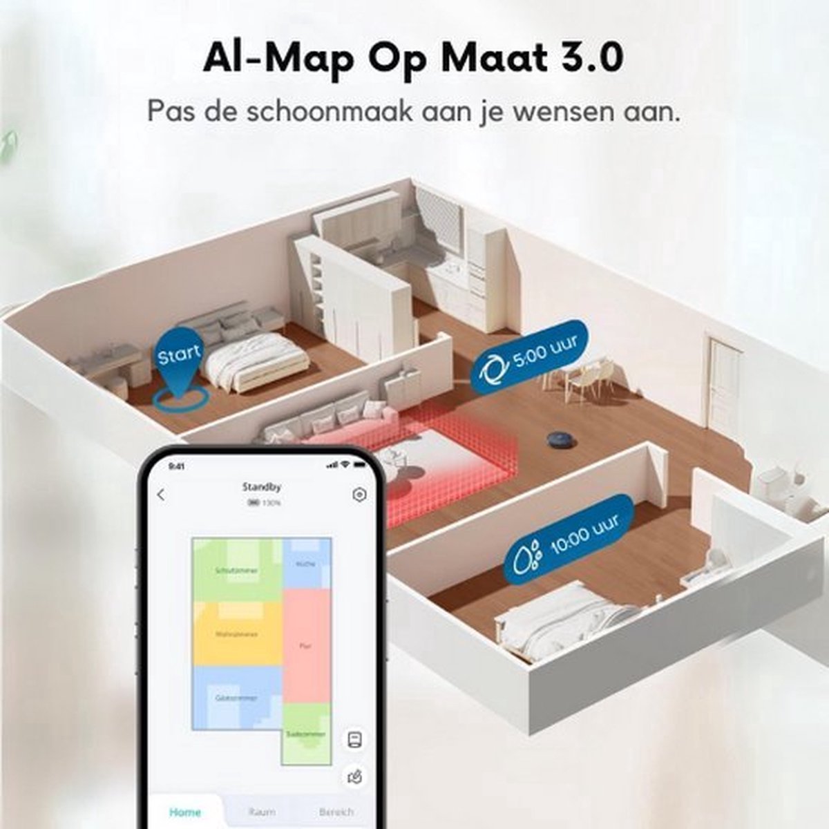 eufy Clean X10 Pro Omni robotstofzuiger wit