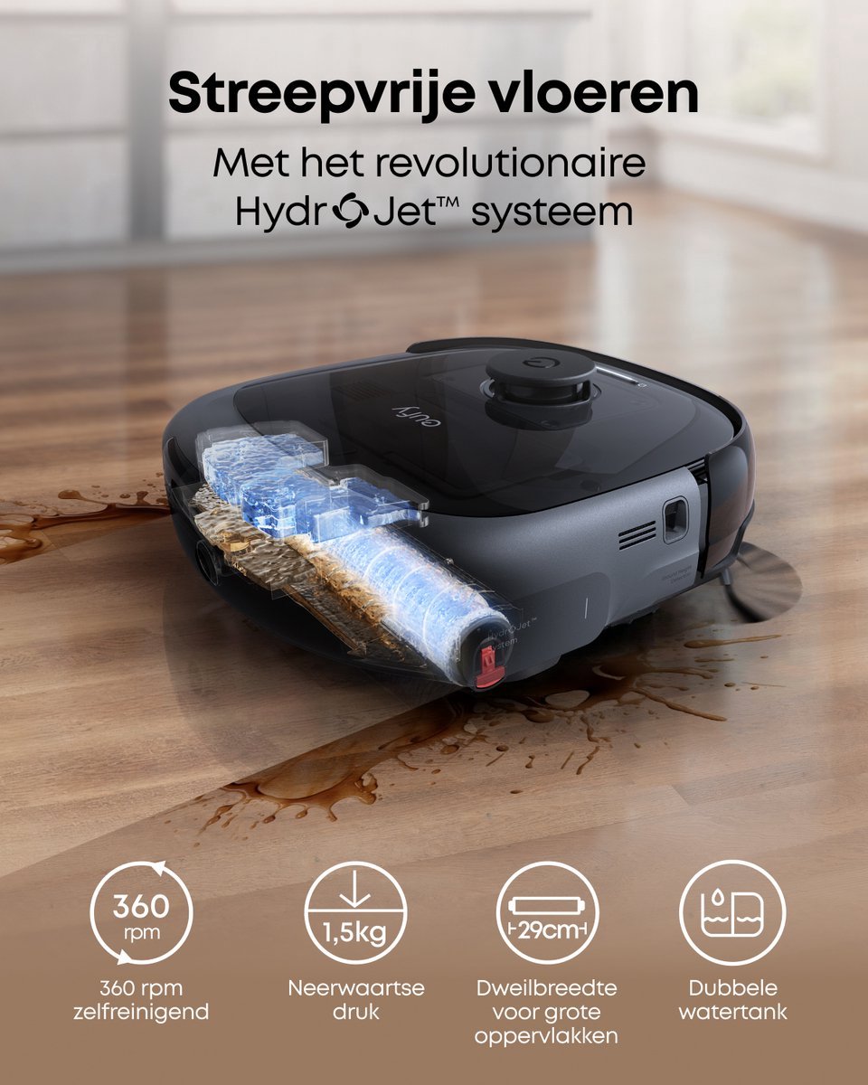 Wat vinden we goed aan de eufy Omni E25 Robotstofzuiger inclusief alles-in-één station