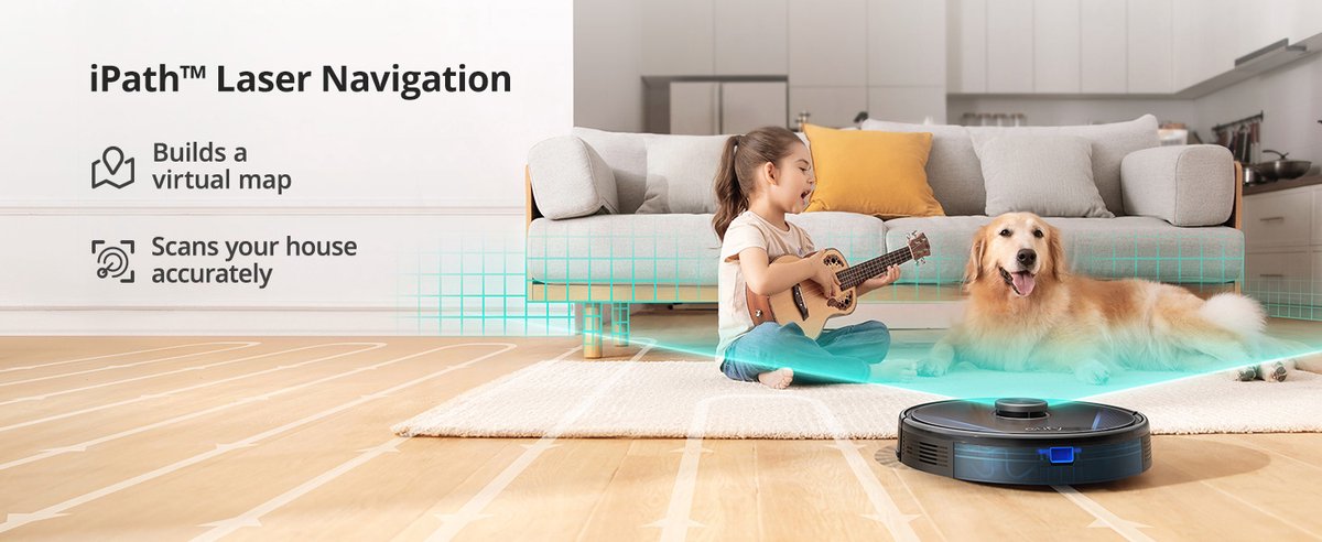 eufy RoboVac LR30 Hybrid+ robotstofzuiger en dweil