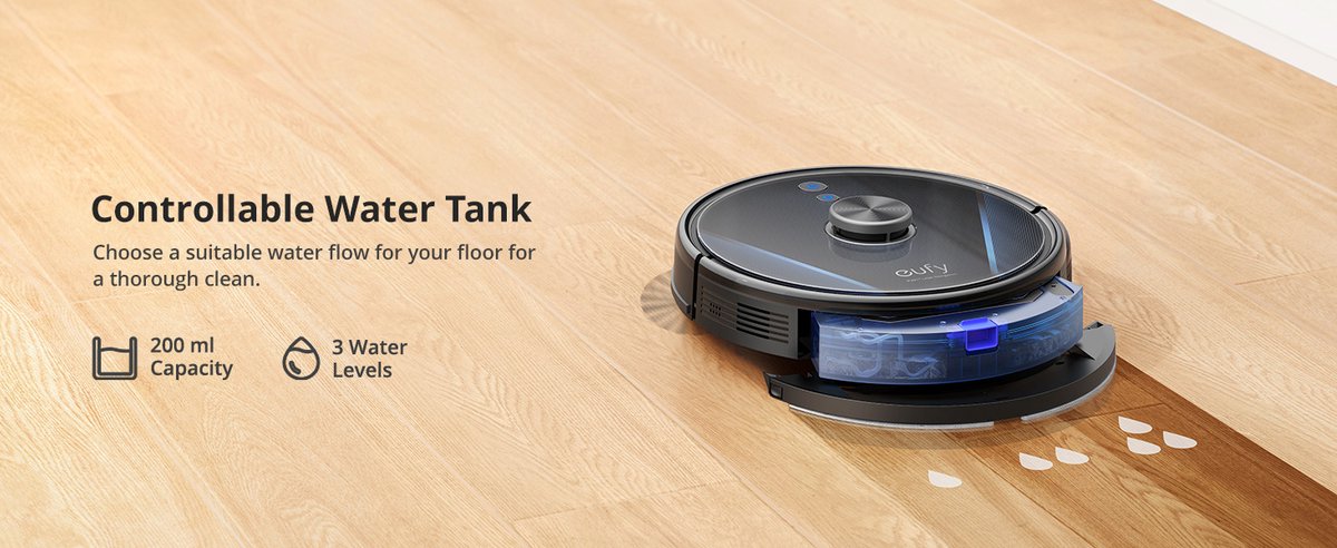eufy RoboVac LR30 Hybrid+ robotstofzuiger en dweil