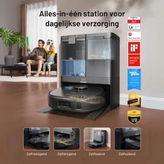 eufy X10 Pro Omni robotstofzuiger met dweil en vervangingssets
