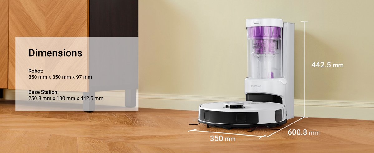 Eureka E20 Plus White Robotstofzuiger