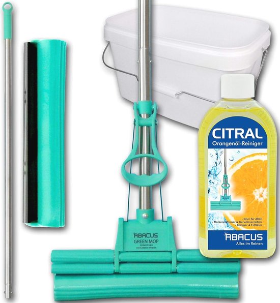 Extreem Absorberende Dweilmop Set met Emmer en Wringer
