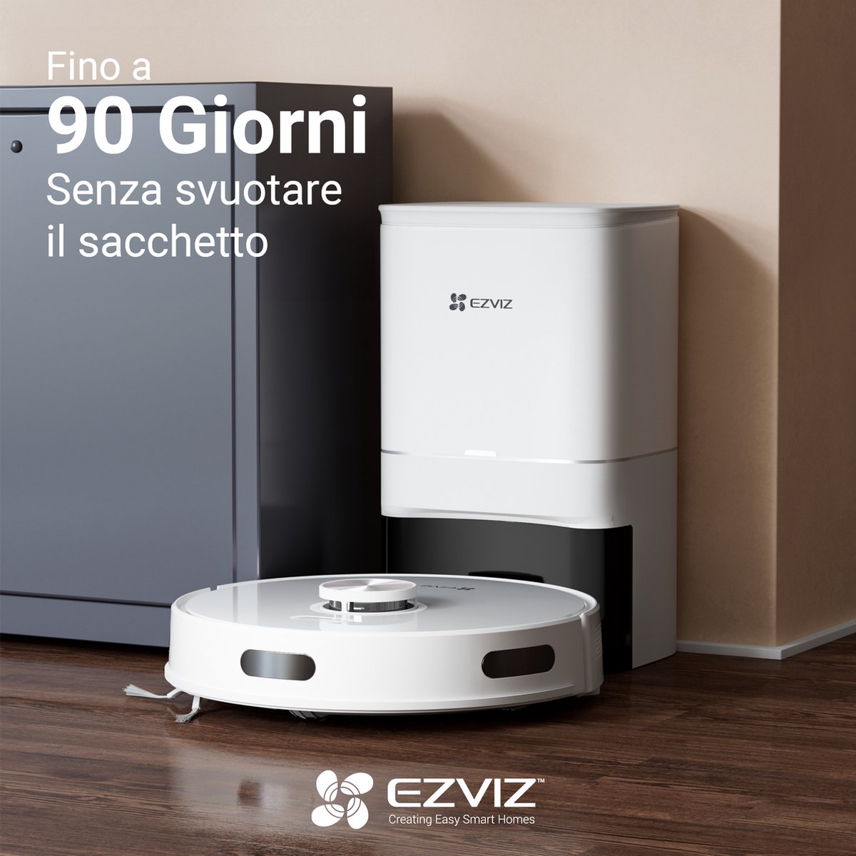 Ezviz RE4 Plus Robotstofzuiger Wit