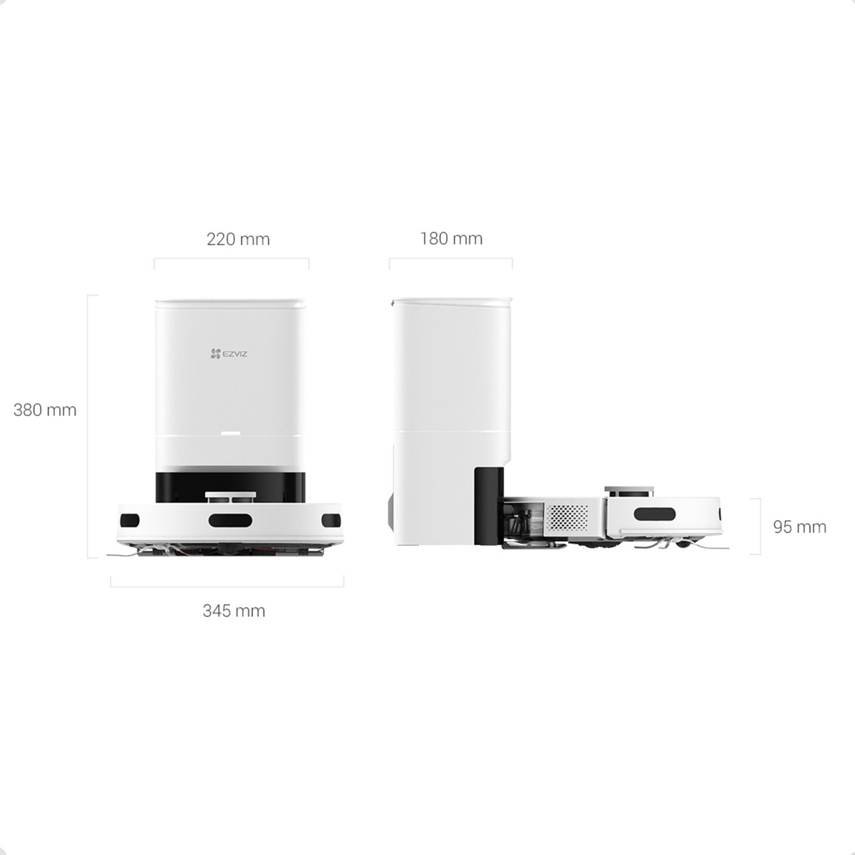 Ezviz RE4 Plus Robotstofzuiger Wit