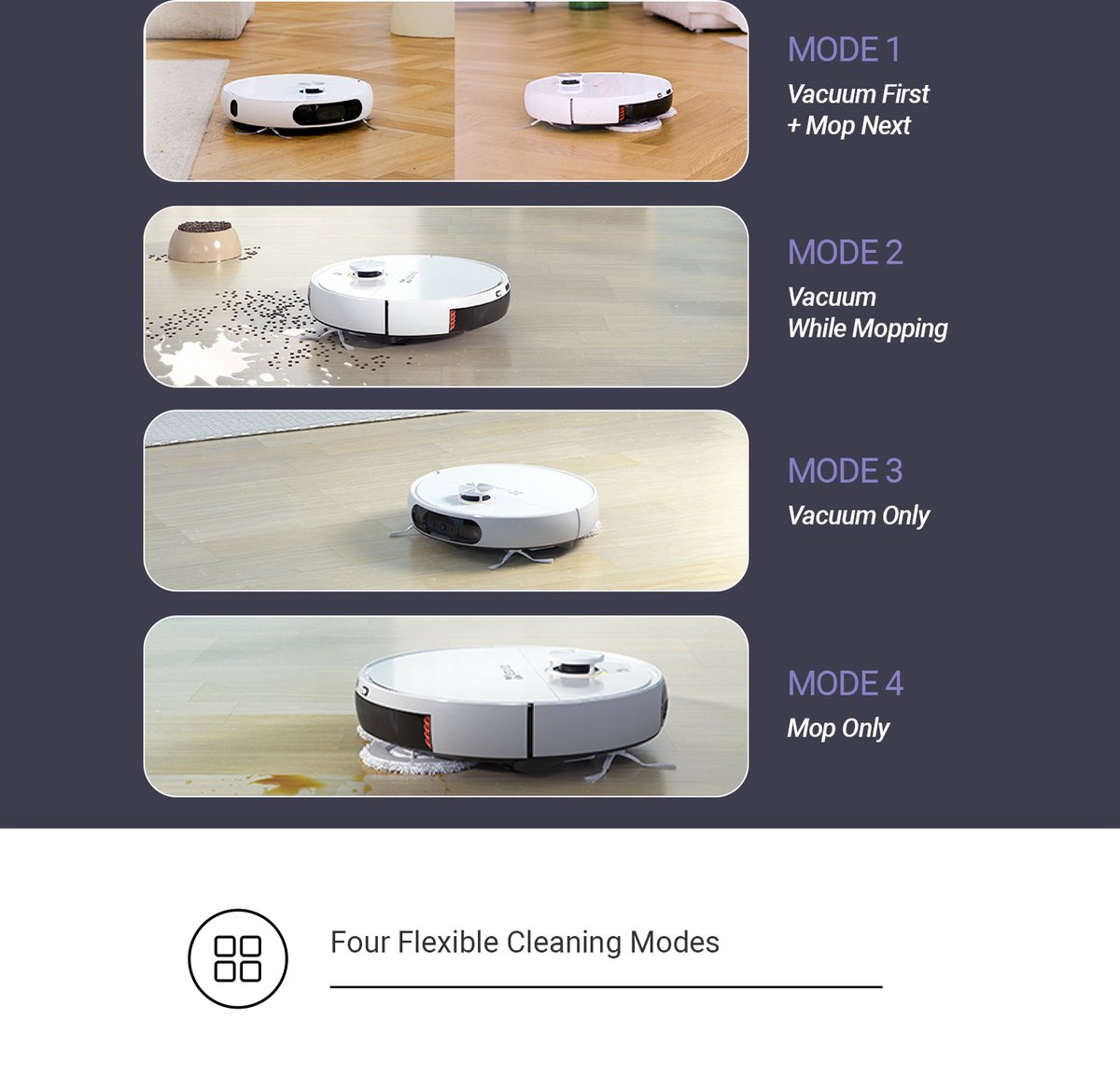EZVIZ RS2 Robotstofzuiger Wit