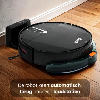Gologi Robotstofzuiger met Dweilfunctie Zwart
