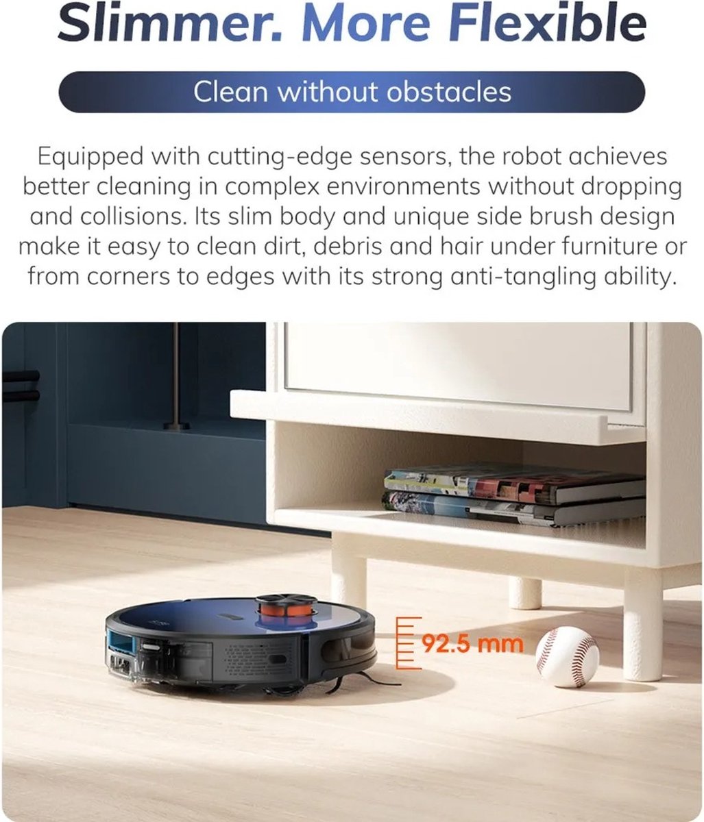 Hanimo Ilife T10S Robotstofzuiger Zwart