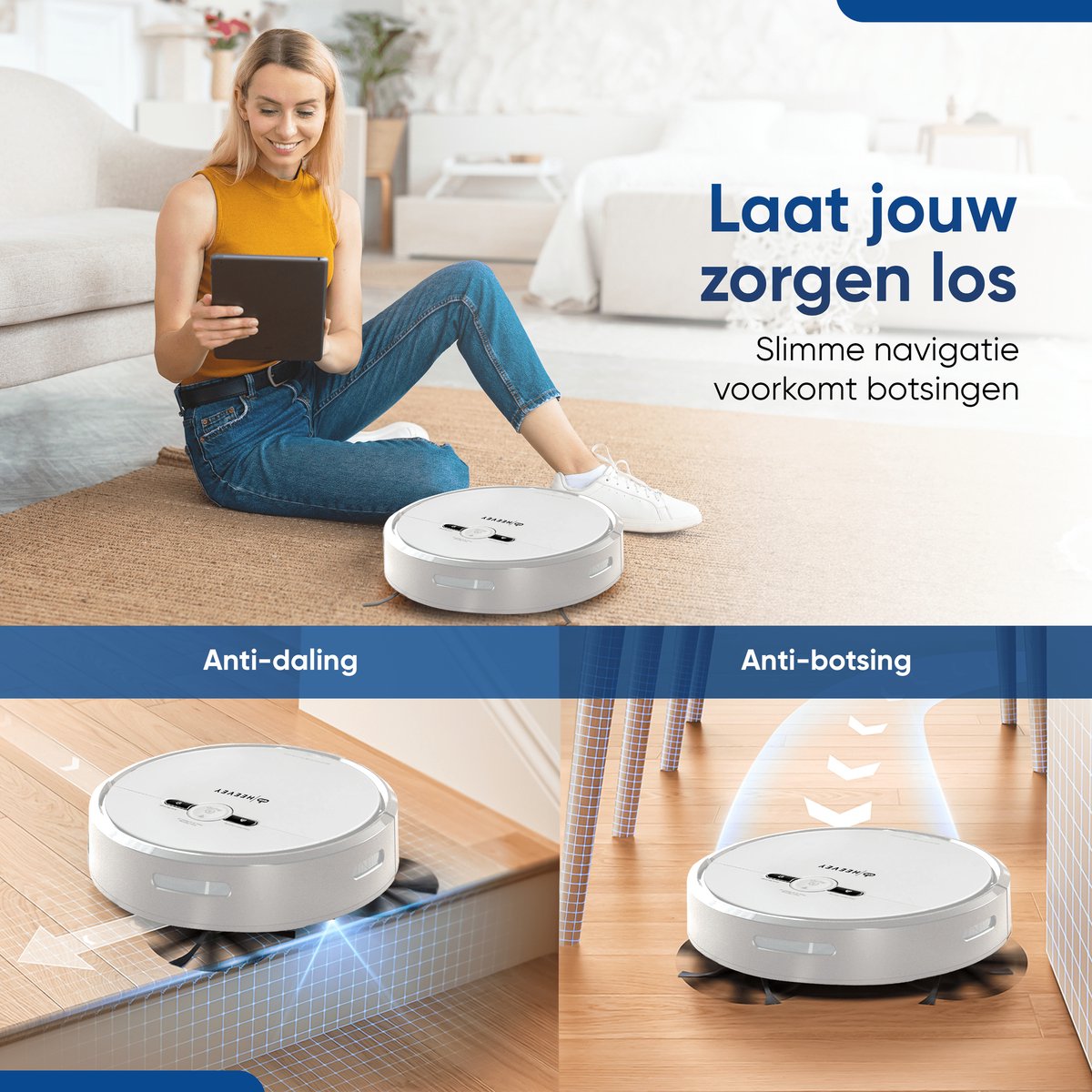Heevey Robotstofzuiger met dweilfunctie