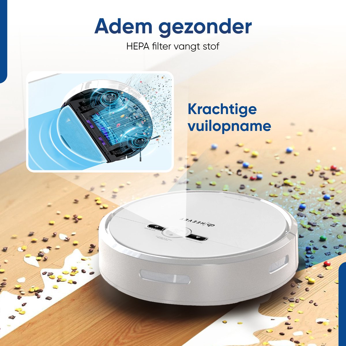 Heevey Robotstofzuiger met dweilfunctie