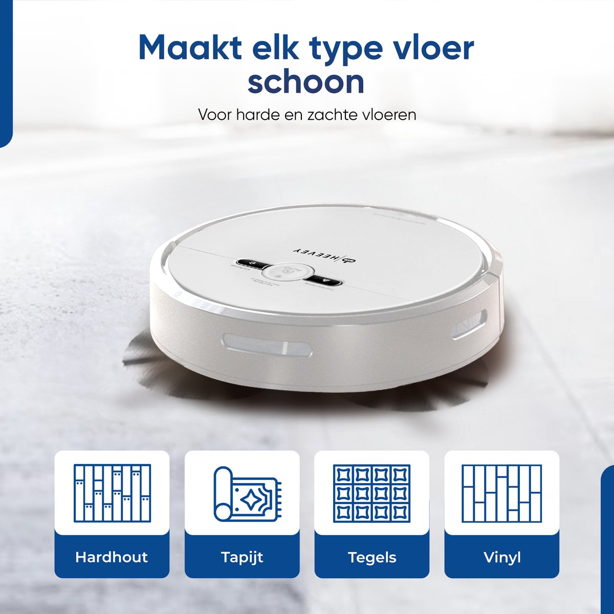 Heevey Robotstofzuiger met dweilfunctie
