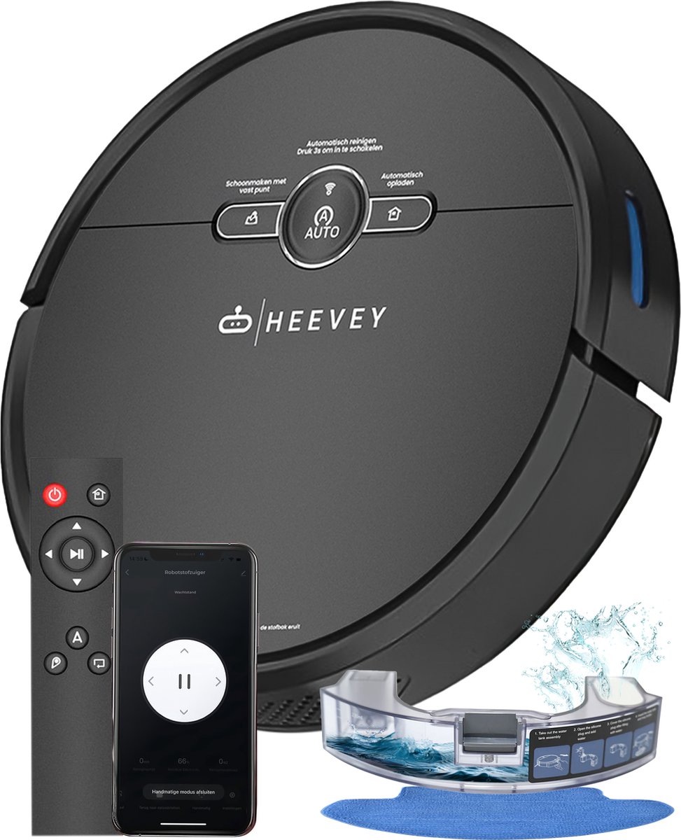 Heevey Robotstofzuiger met Dweilfunctie