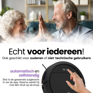 Hendriqs Robotstofzuiger met Dweilfunctie en Laadstation