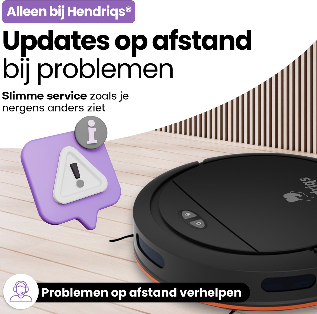 Hendriqs Robotstofzuiger met Dweilfunctie en Laadstation