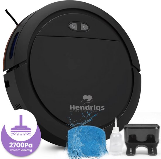 Hendriqs Robotstofzuiger met Dweilfunctie en Laadstation