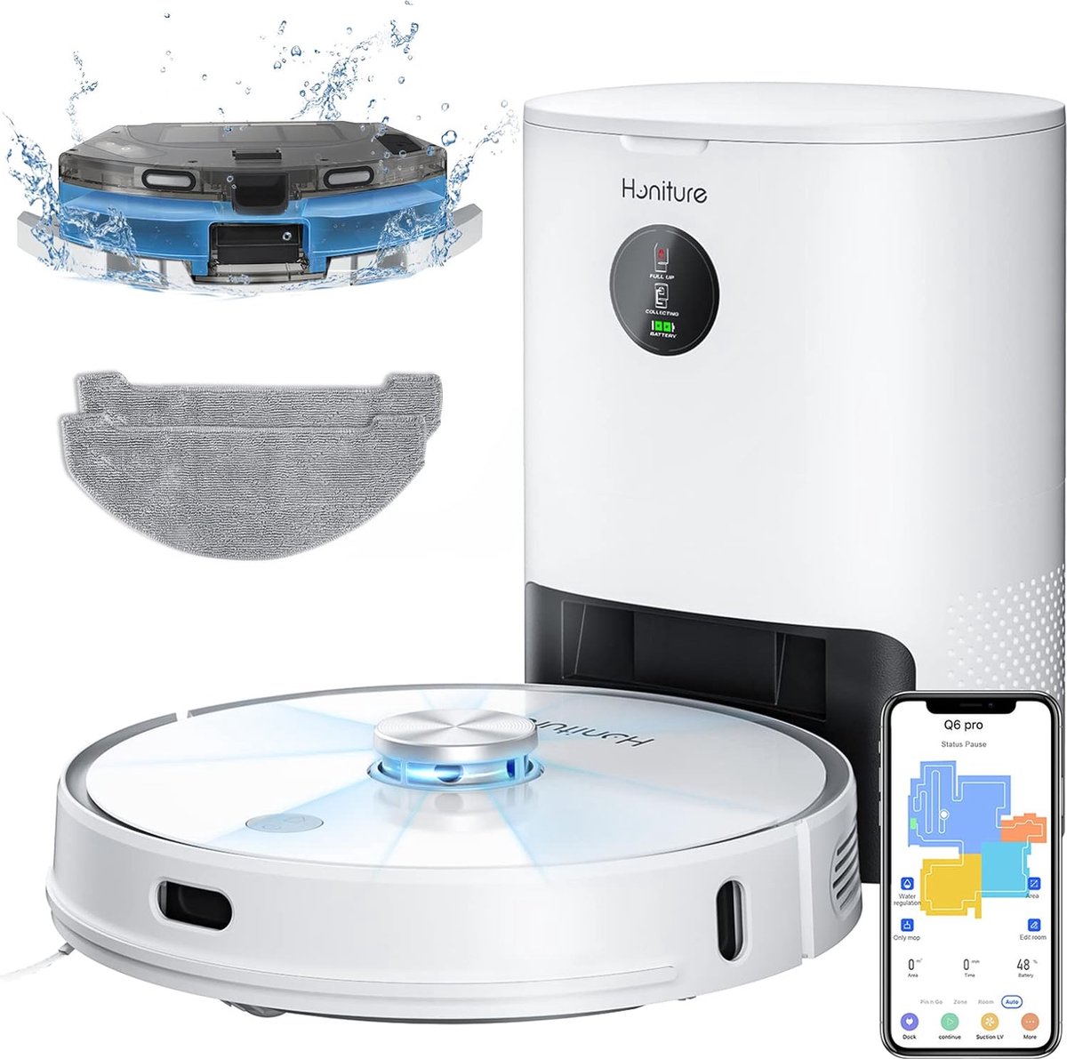 HONITURE Q6 Pro Robotstofzuiger