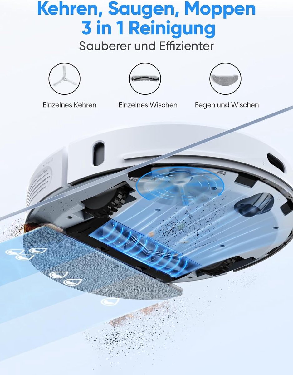 HONITURE Q6 Pro Robotstofzuiger