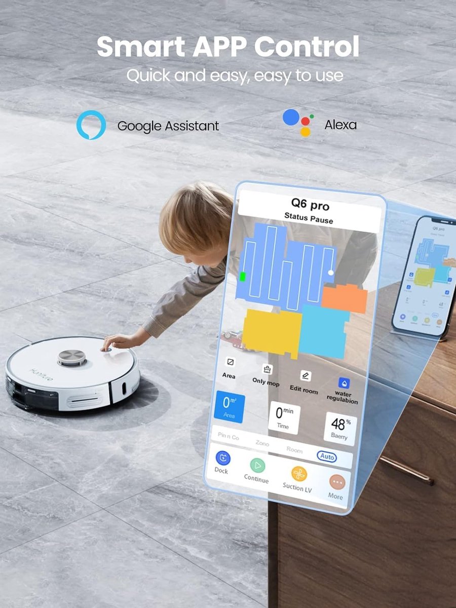 HONITURE Q6 Pro Robotstofzuiger