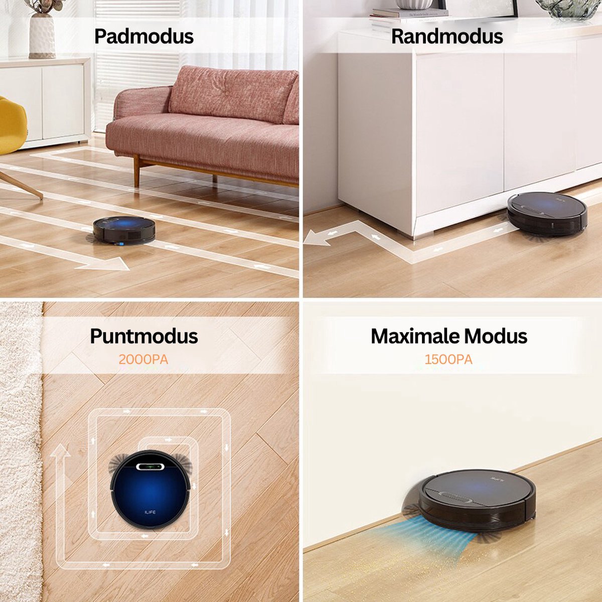 ILIFE B5 Max Robotstofzuiger Majesticmania Zwart