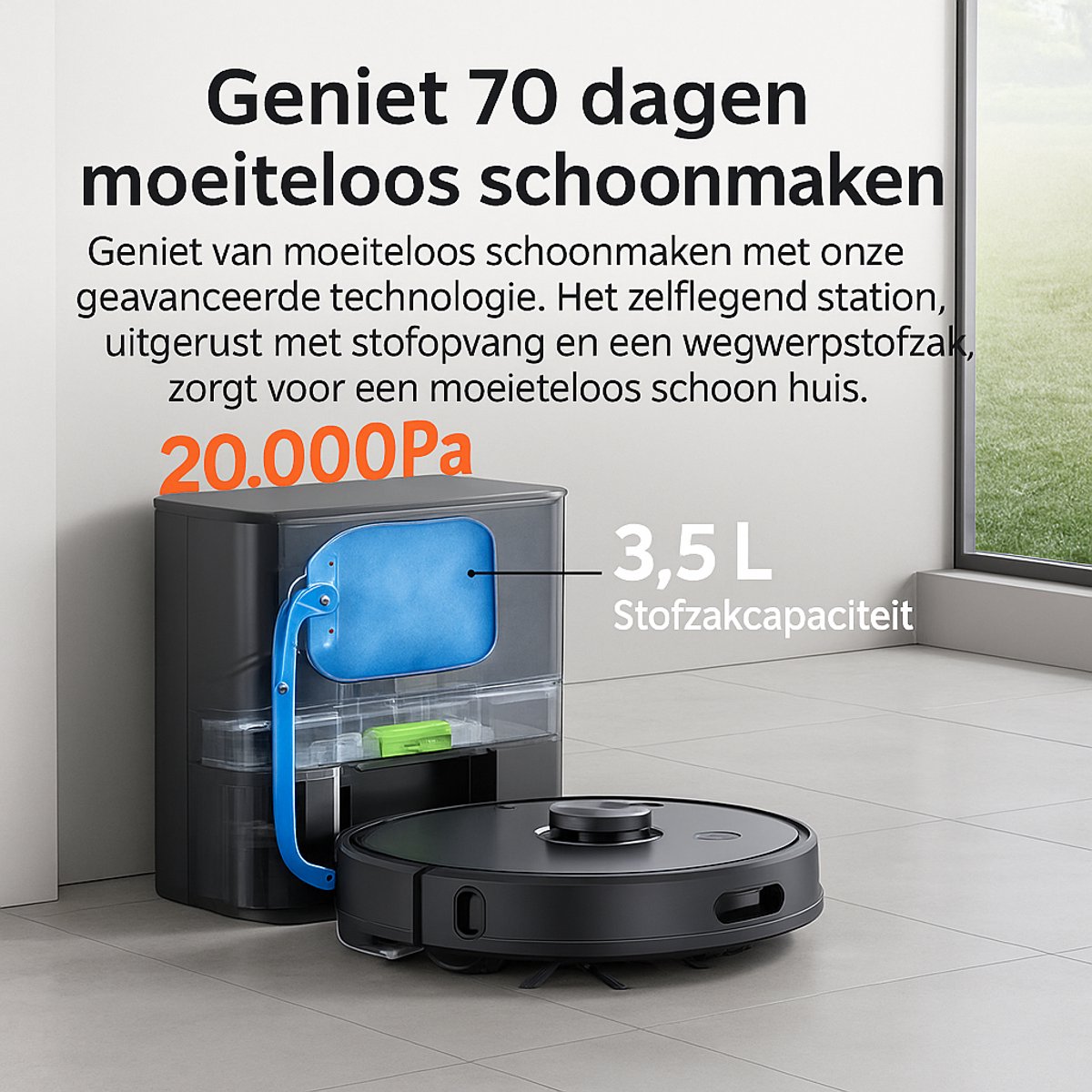 Ilife T20 S Robotstofzuiger met laadstation