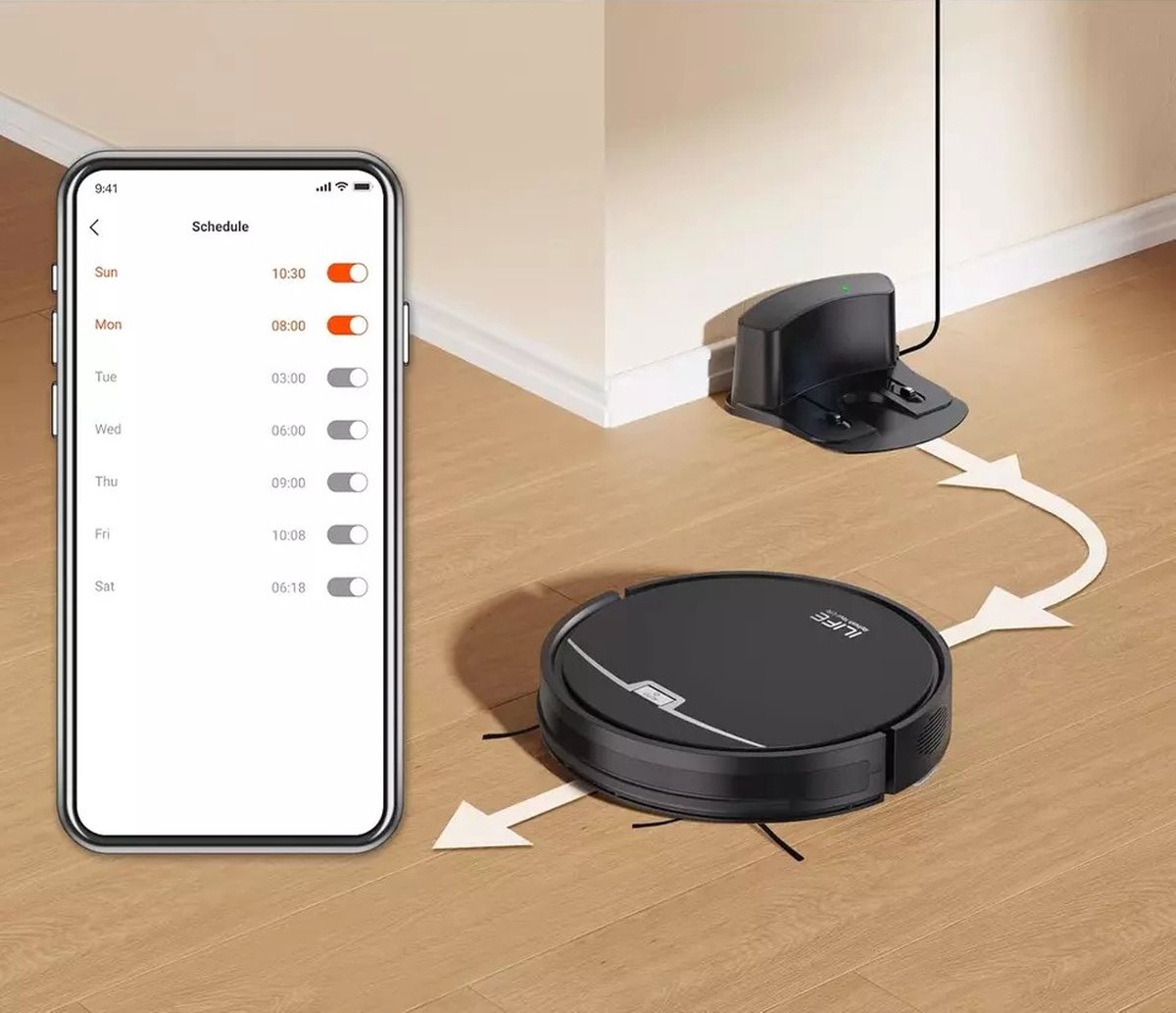 ILIFE V9 Pro Robotstofzuiger met Dweilfunctie